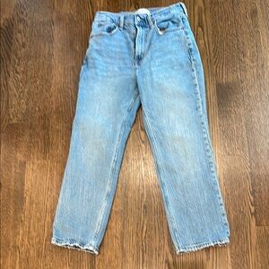 Abercrombie & Fitch Ultra High Rise Ankle Straight Jeans